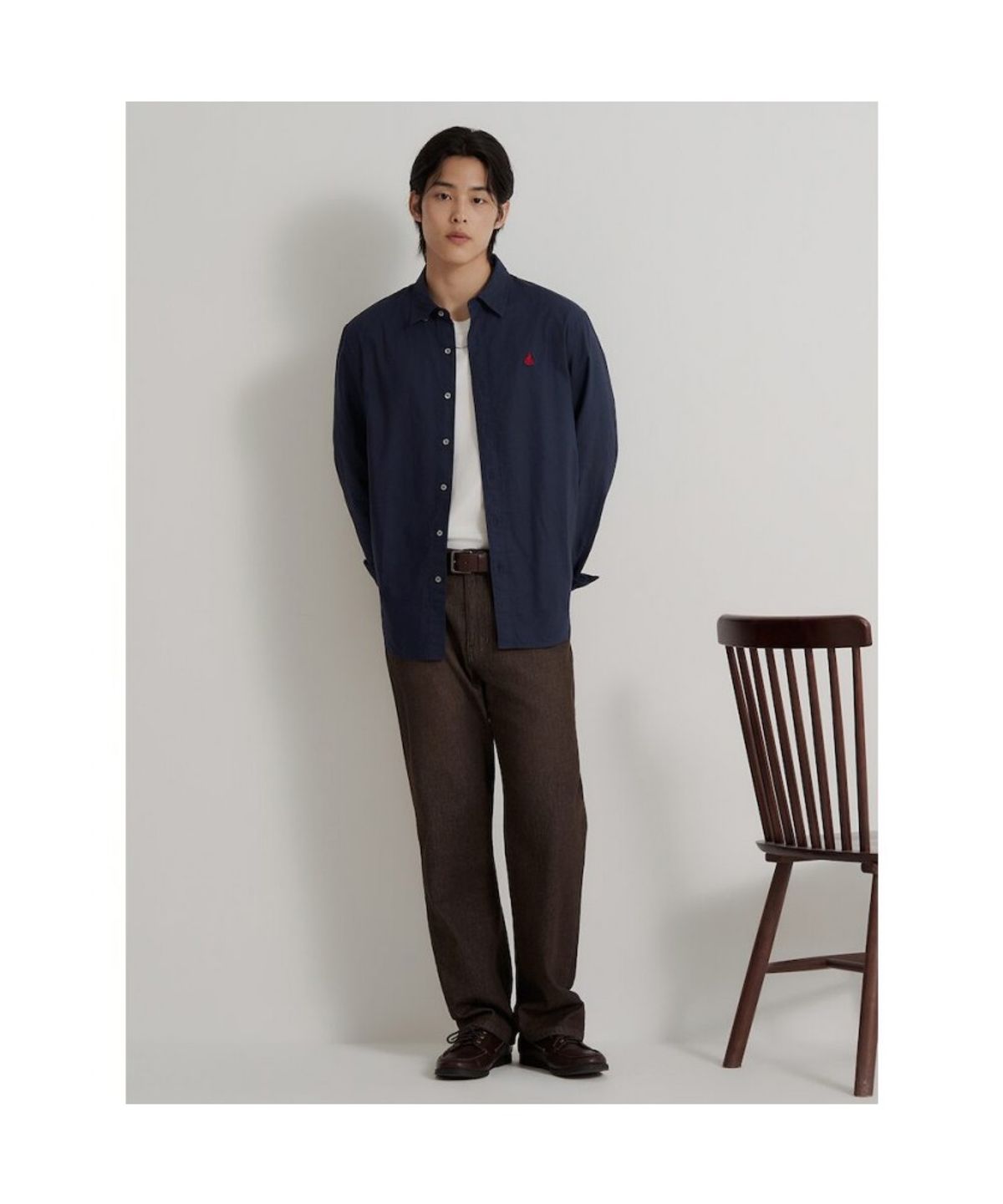 빈폴 멘(BEANPOLE MEN) [Essential] 옥스퍼드 셔츠 - 네이비