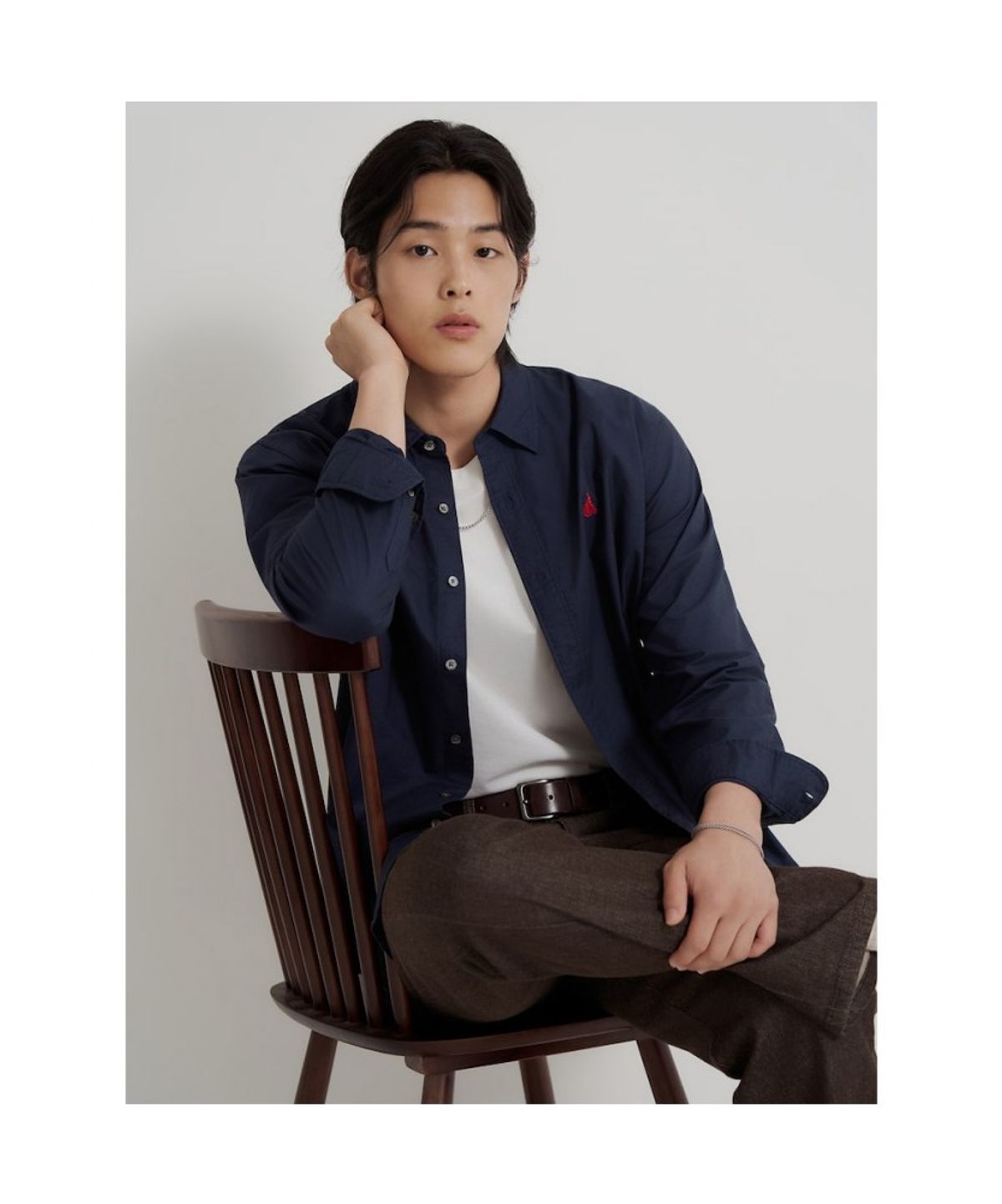 빈폴 멘(BEANPOLE MEN) [Essential] 옥스퍼드 셔츠 - 네이비