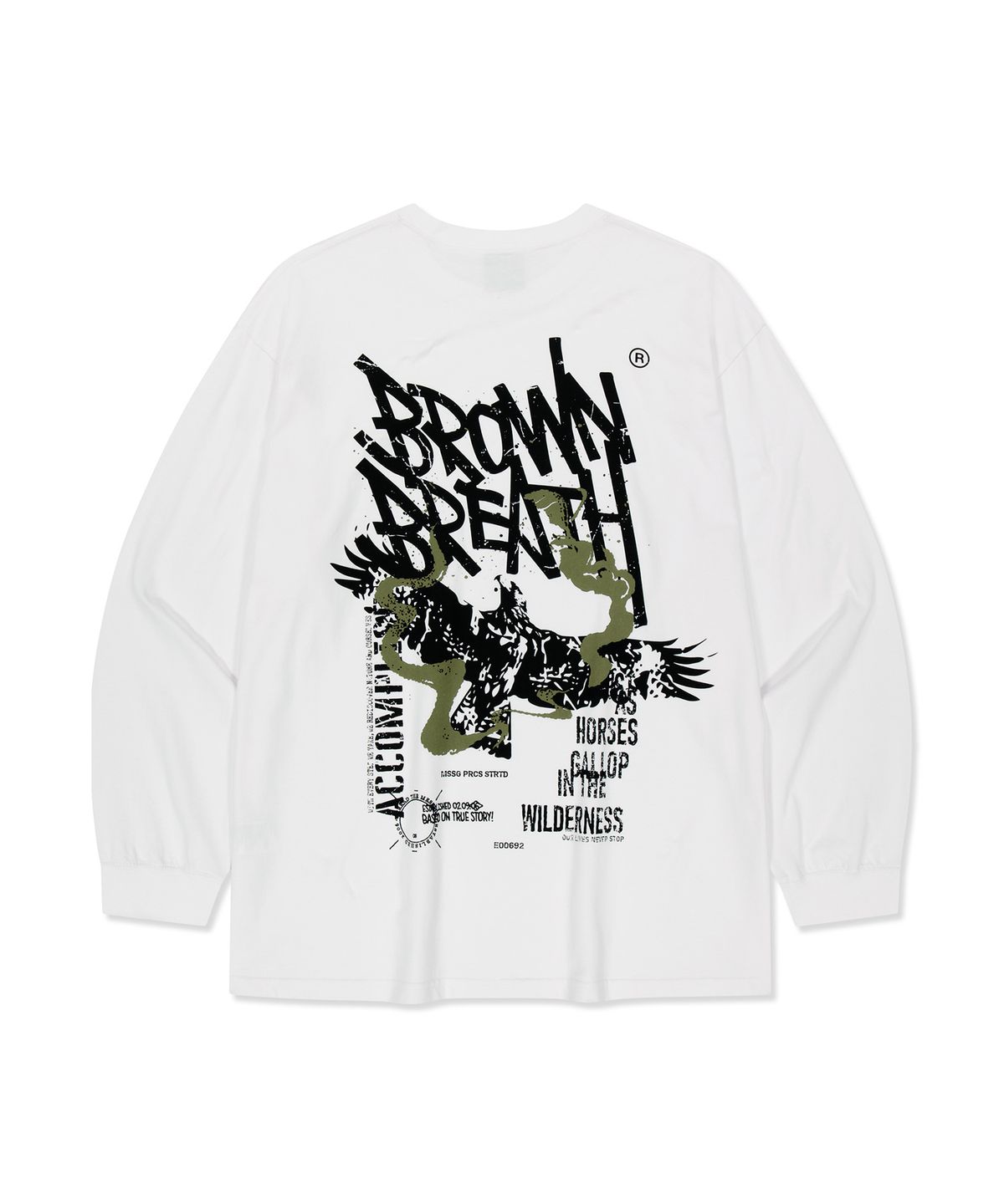 브라운브레스(BROWNBREATH) EAGLE SPRAY LONGSLEEVE