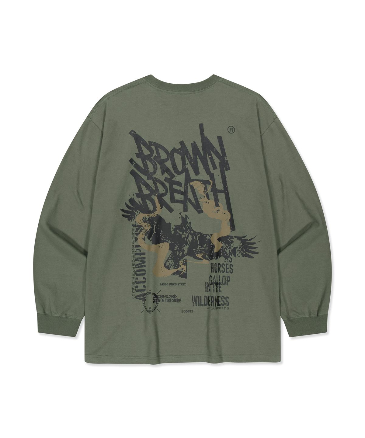 브라운브레스(BROWNBREATH) EAGLE SPRAY LONGSLEEVE