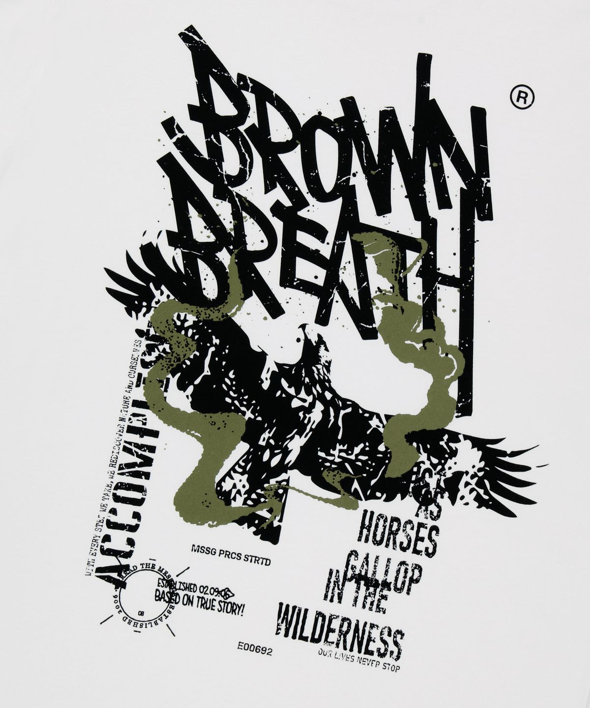 브라운브레스(BROWNBREATH) EAGLE SPRAY LONGSLEEVE