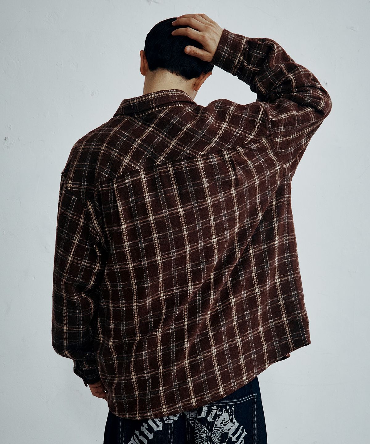 브라운브레스(BROWNBREATH) TAG BRUSH CHECK SHIRTS