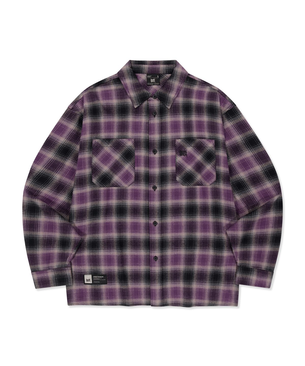 브라운브레스(BROWNBREATH) TAG OMBRE CHECK SHIRTS