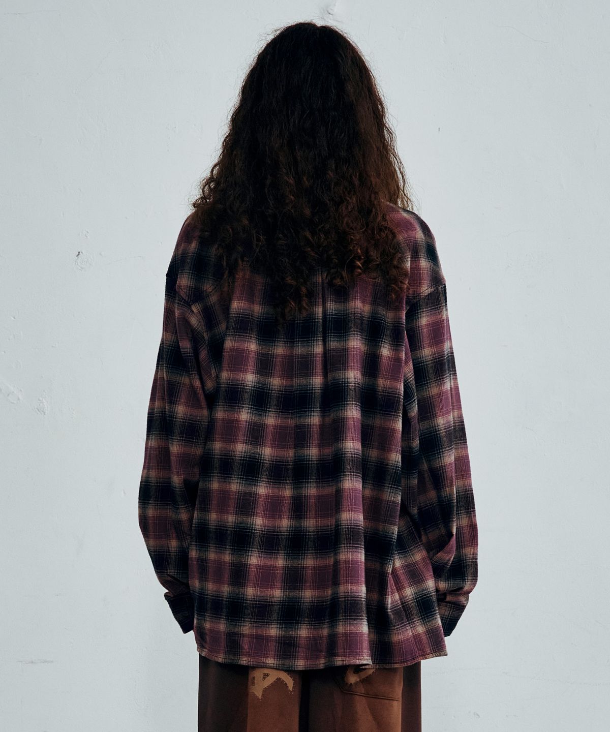브라운브레스(BROWNBREATH) TAG OMBRE CHECK SHIRTS