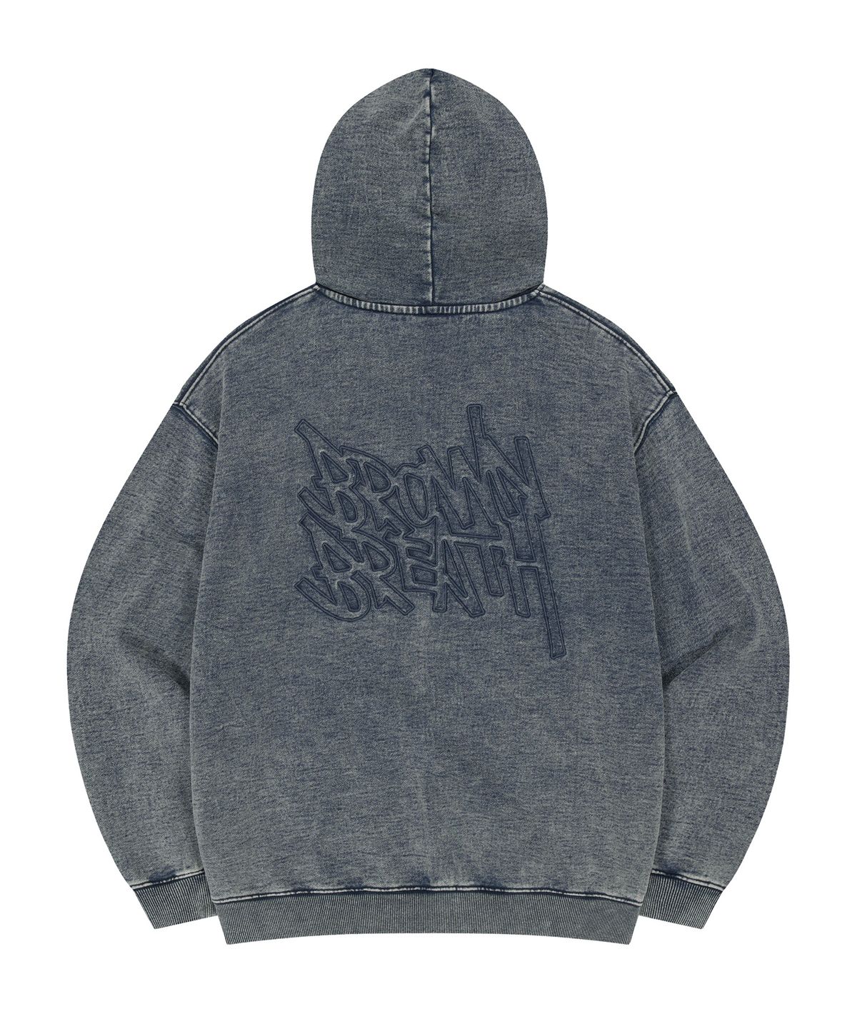 브라운브레스(BROWNBREATH) WASHING DENIM SWEAT HOODIE