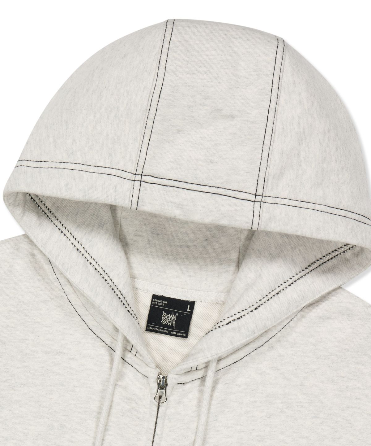 브라운브레스(BROWNBREATH) STITCH TAG HOOD ZIP UP