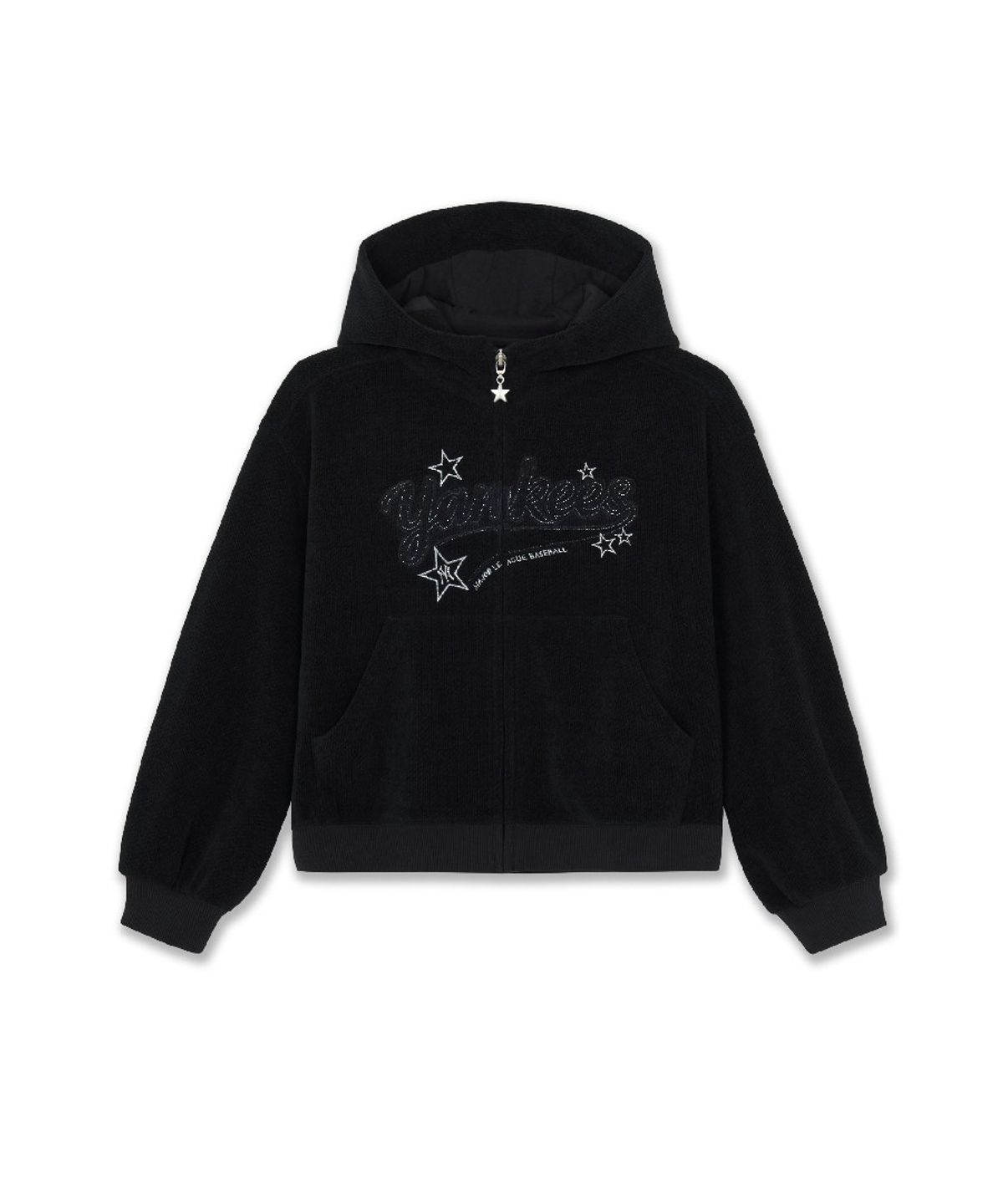 엠엘비 키즈(MLB KIDS) 스트릿 걸즈 후드집업 와이드팬츠 세트 NY (Black)