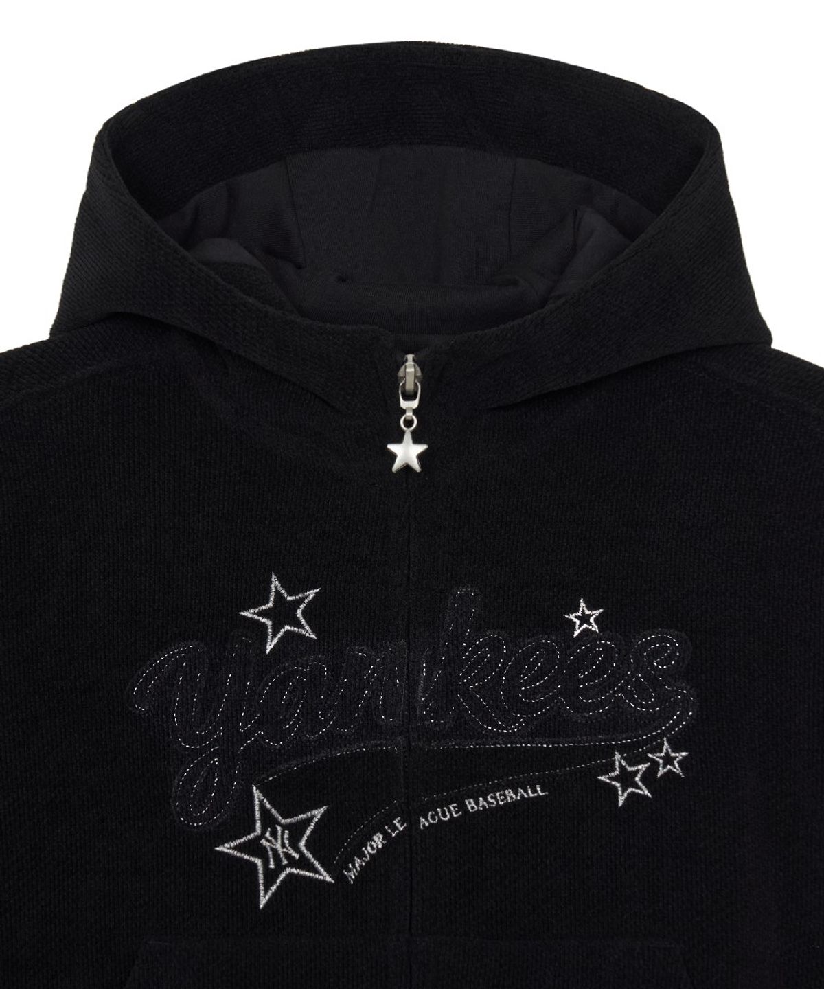 엠엘비 키즈(MLB KIDS) 스트릿 걸즈 후드집업 와이드팬츠 세트 NY (Black)