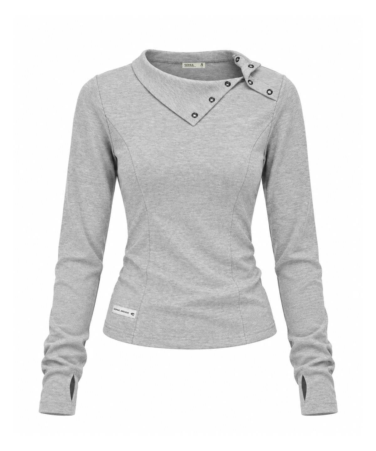 소흘(SOHUL) Side High Neck T (멜란지)