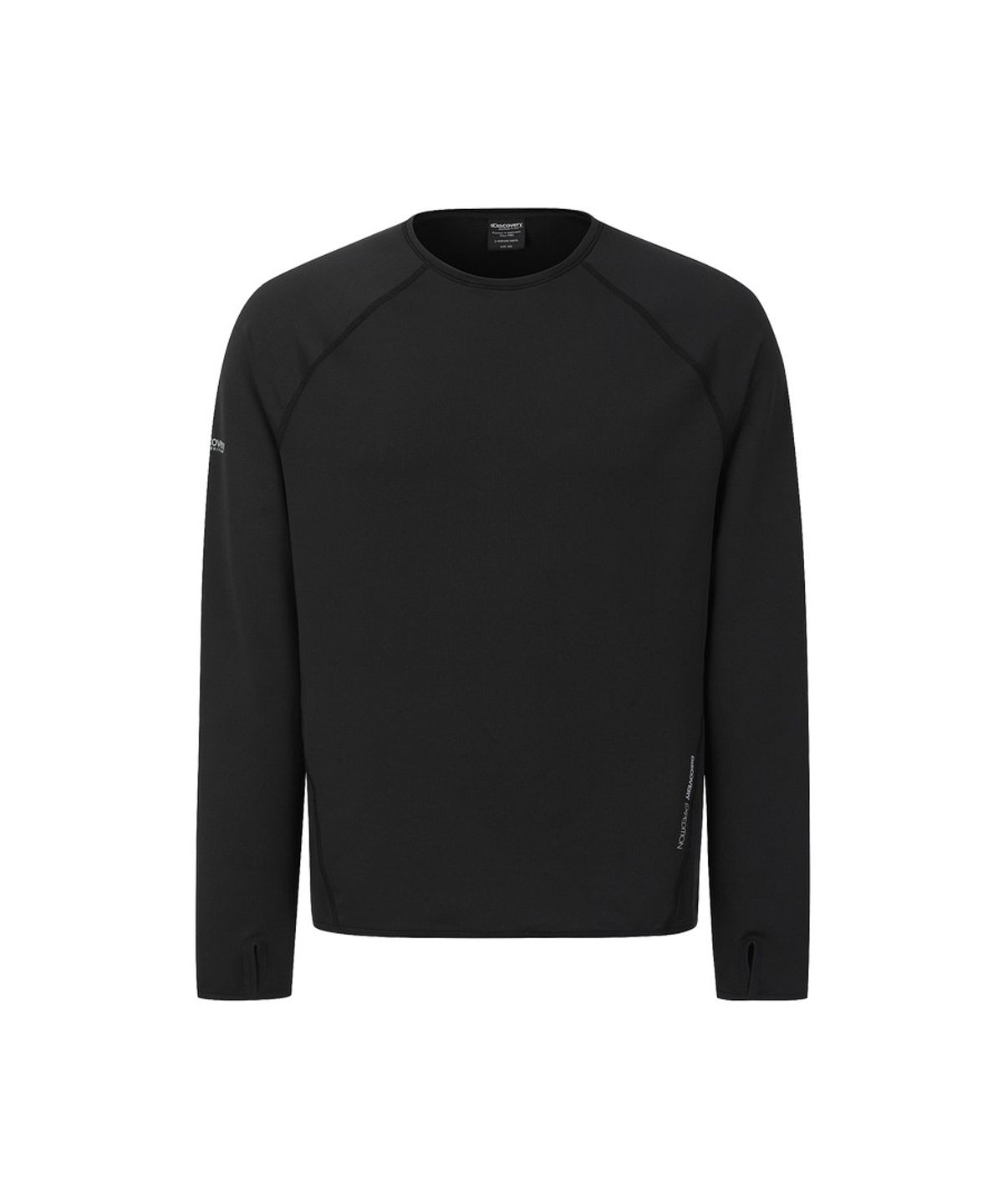 디스커버리 익스페디션(DISCOVERY EXPEDITION) 남성 핑거홀 긴팔티 (BLACK)