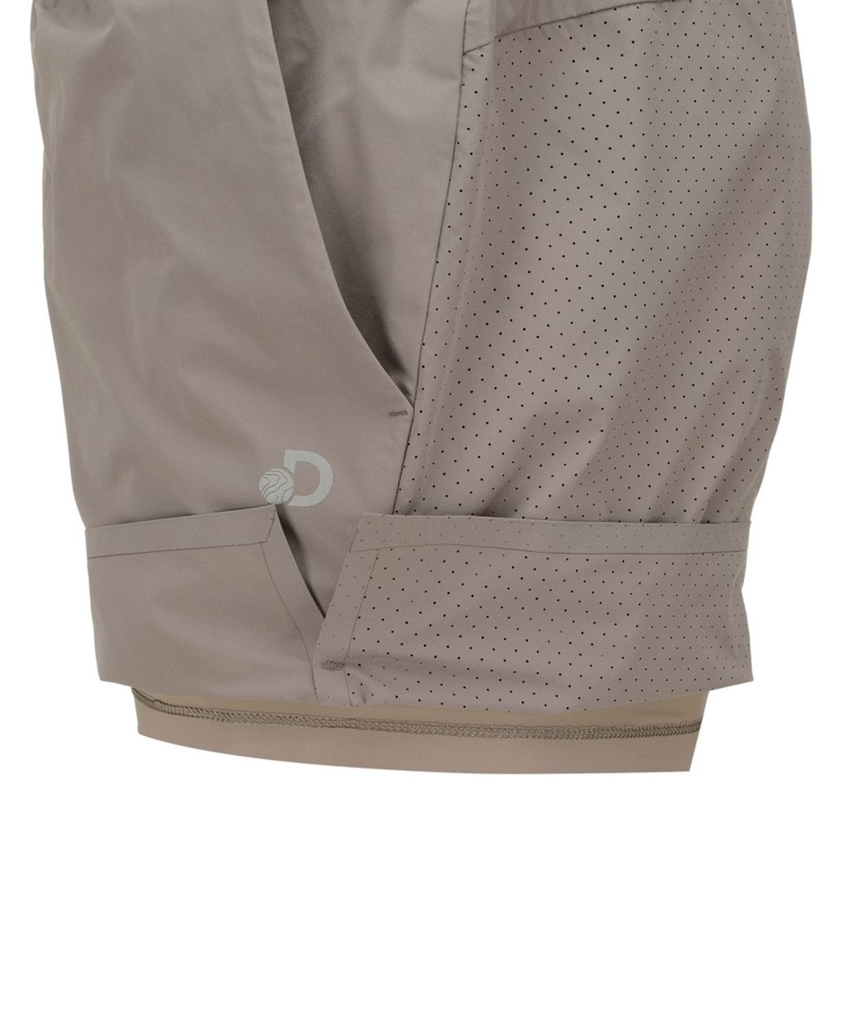 디스커버리 익스페디션(DISCOVERY EXPEDITION) 남성 2IN1 액티브 러닝 쇼츠 (Brown)