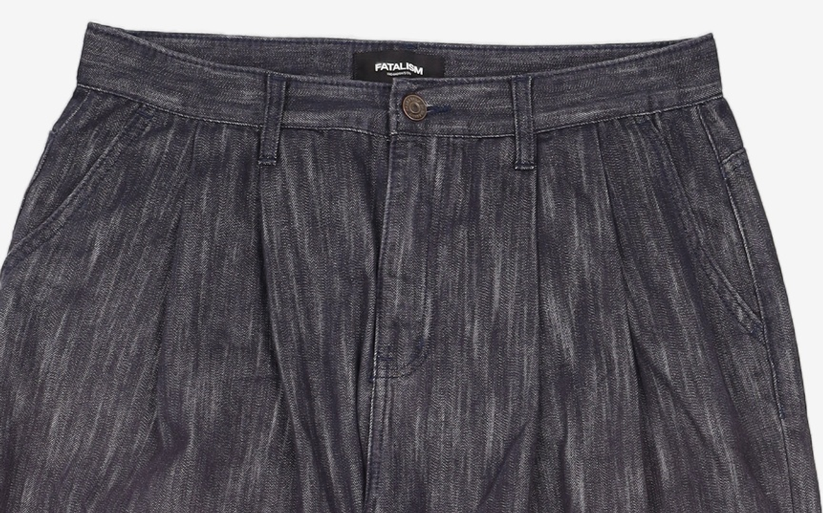 페이탈리즘(FATALISM) #0280 mer two tuck wide indigo blue 50