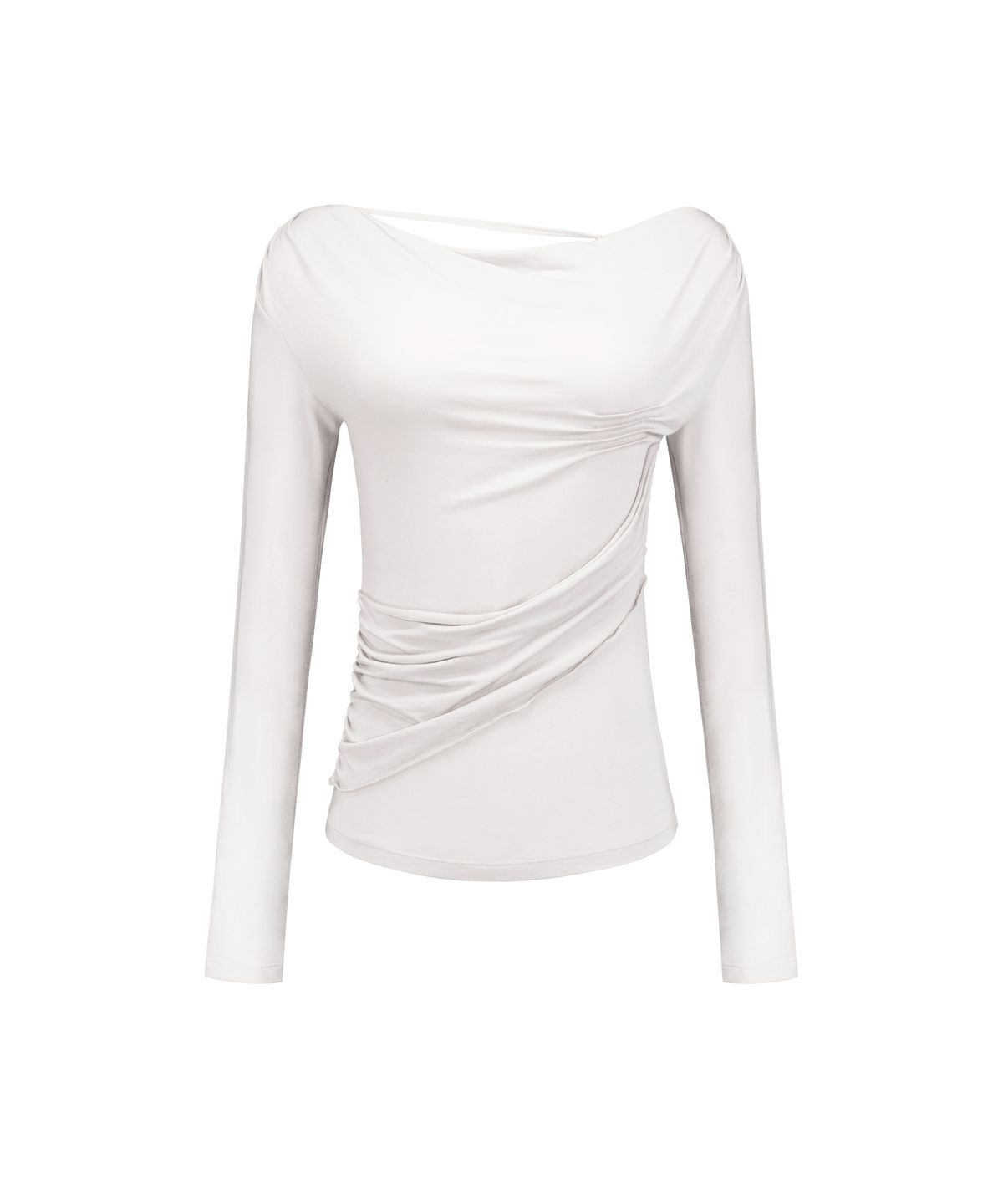 락케이크(ROCKCAKE) Pinched Cowl Top - Ivory