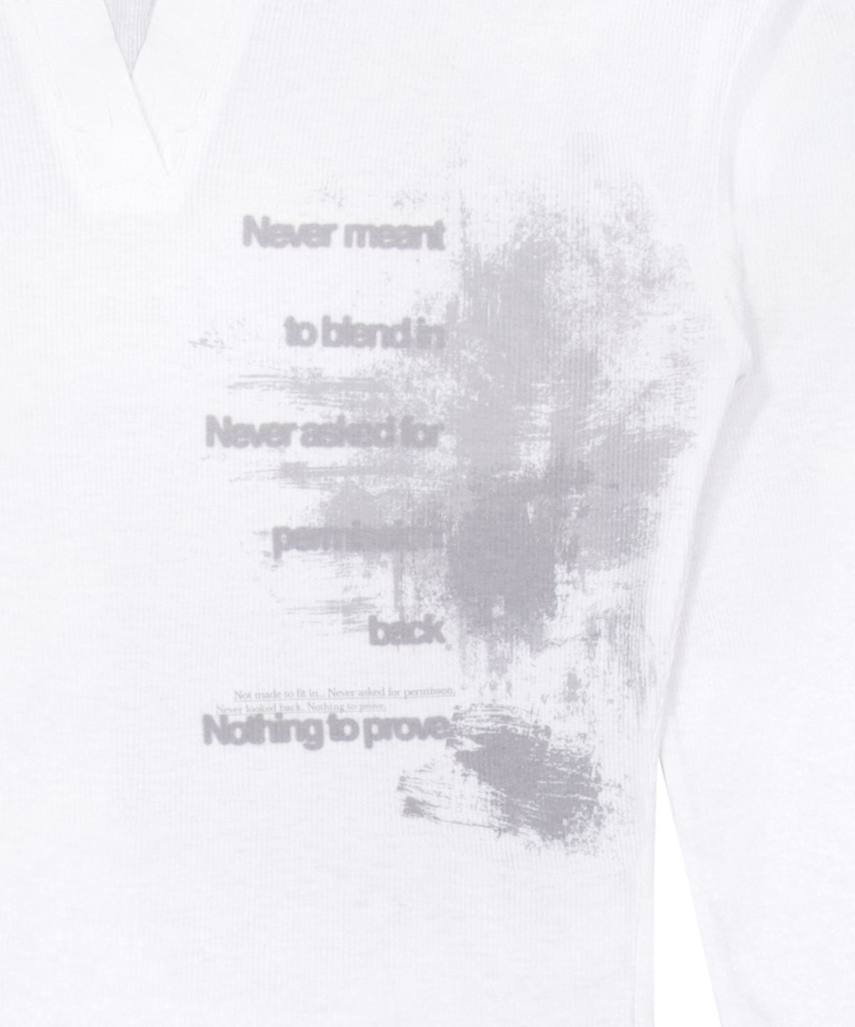 락케이크(ROCKCAKE) Collar V Neck Top - White