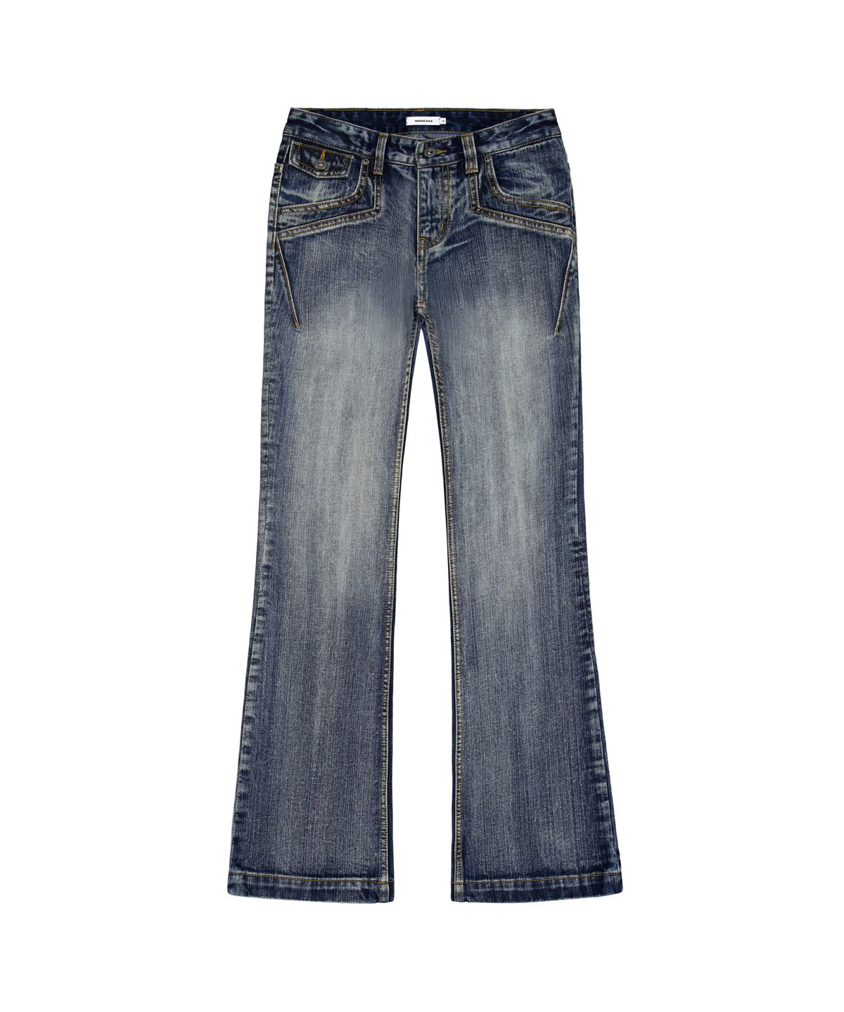락케이크(ROCKCAKE) Harlow Semi Bootcut Denim - Ash Blue
