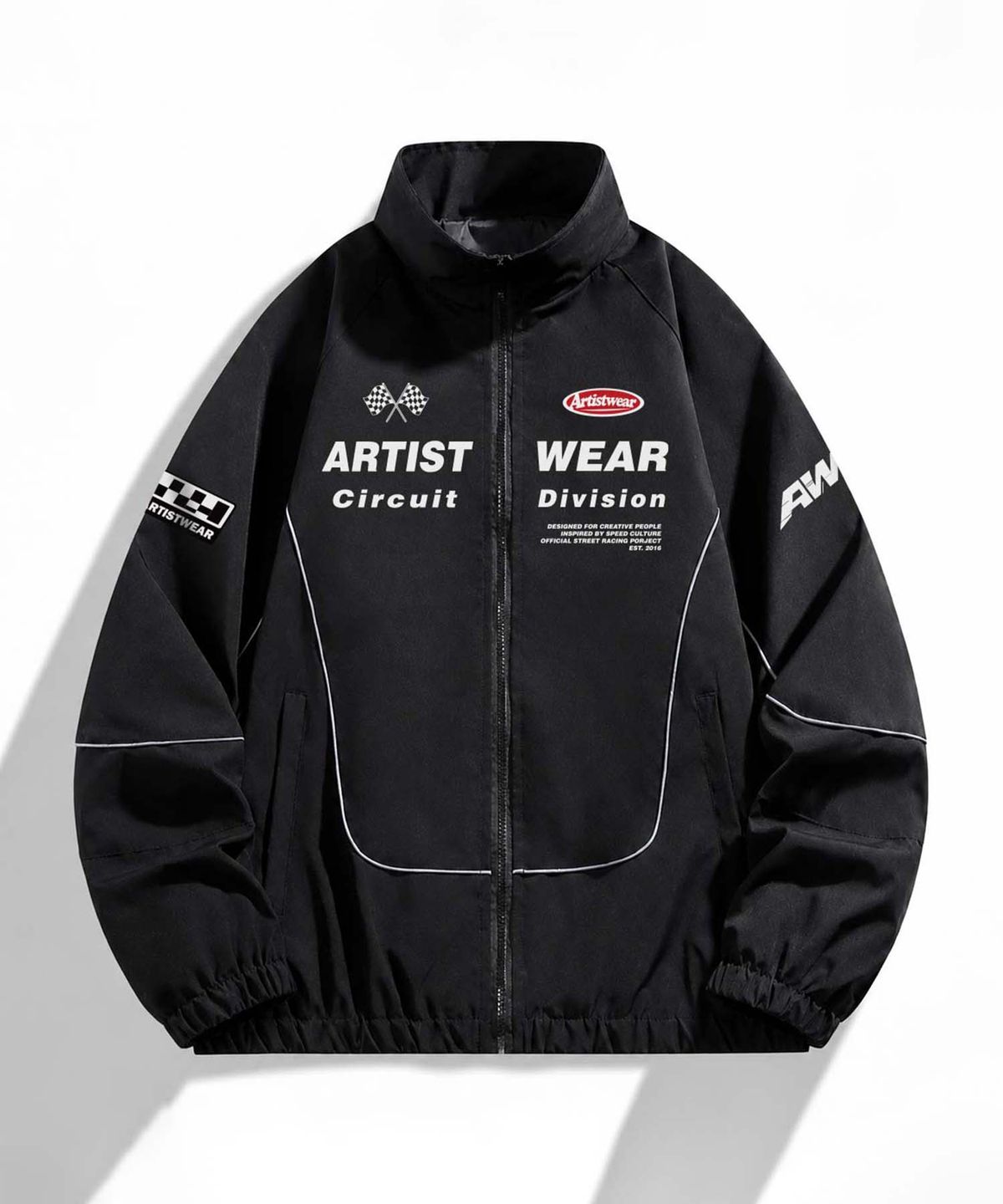 아티스트웨어(ARTISTWEAR) 퍼포먼스클럽 래글런 파이핑 바람막이