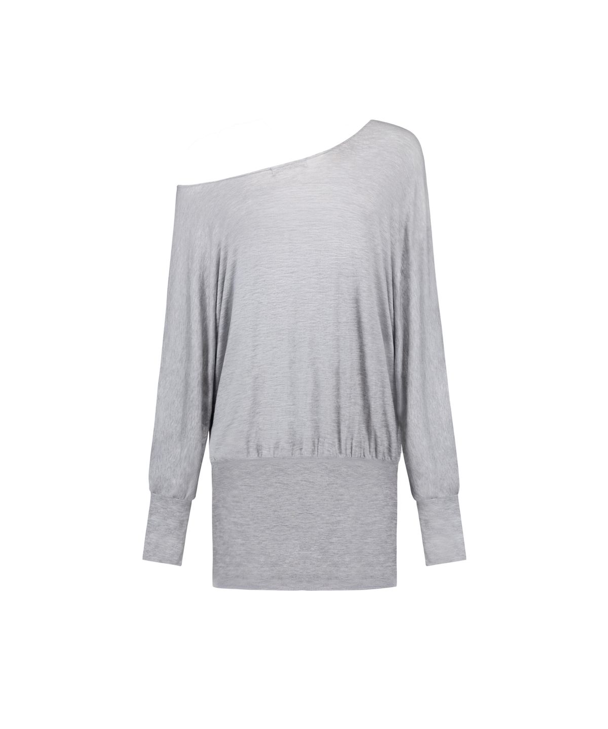 락케이크(ROCKCAKE) Relaxed One Shoulder Dress - Gray