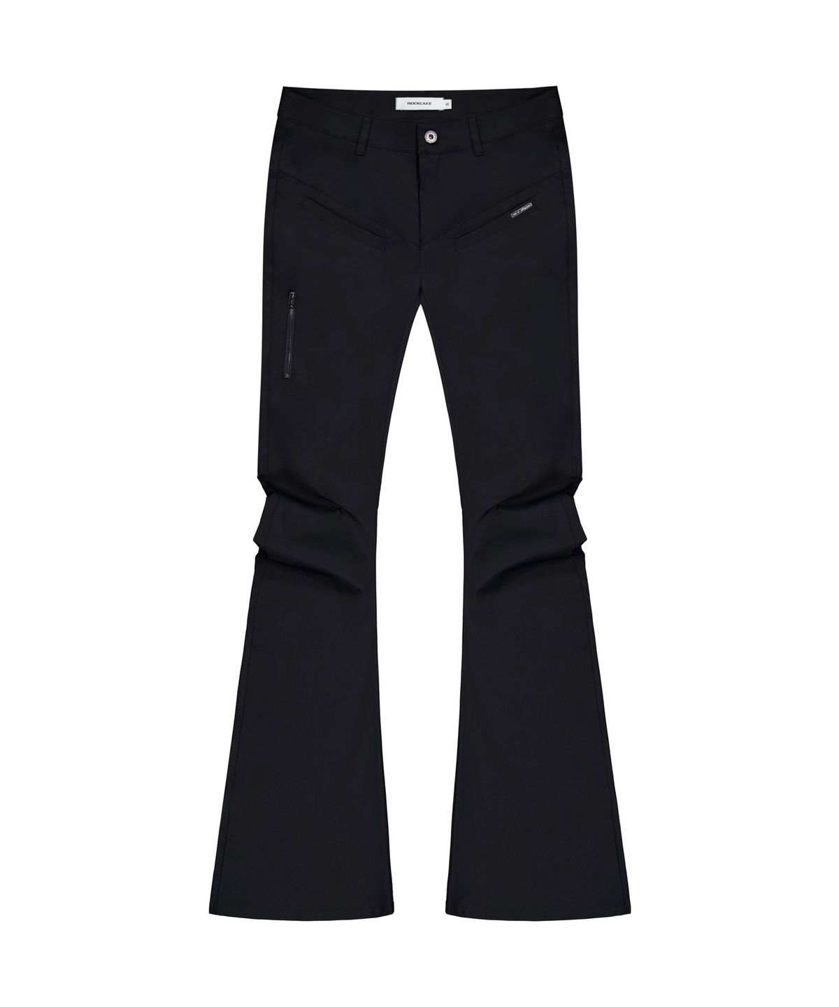 락케이크(ROCKCAKE) Zip Pocket Shirring Pants - Black