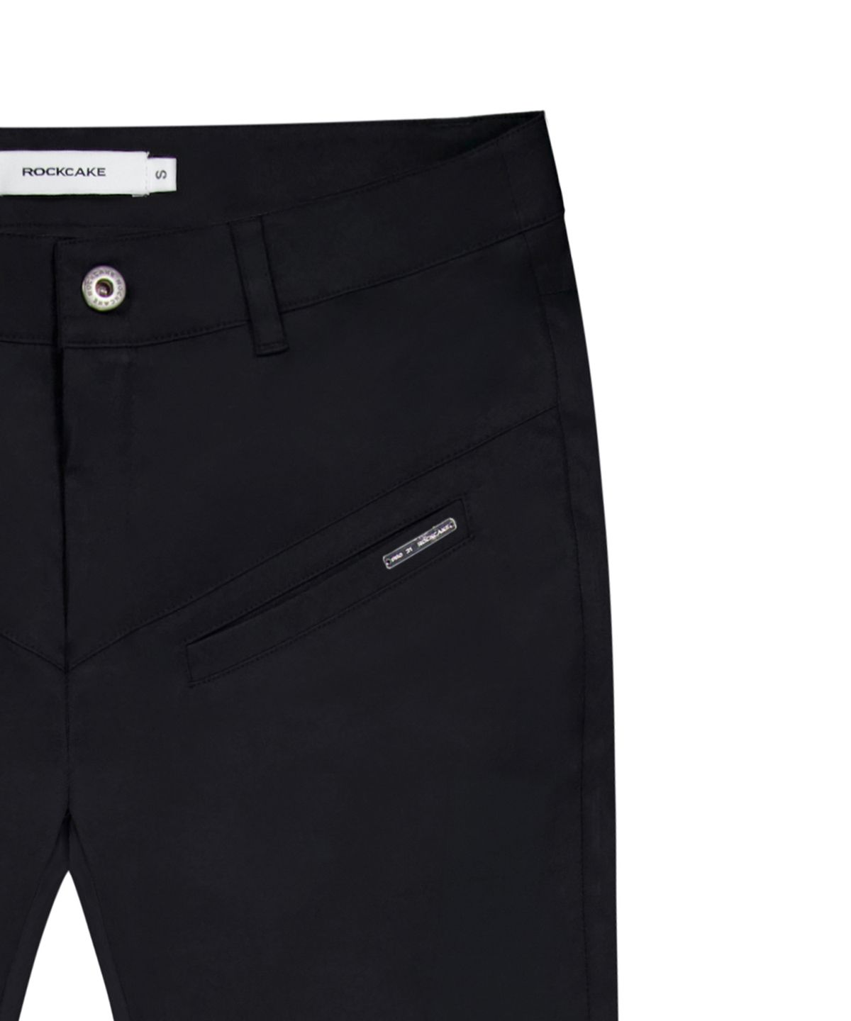 락케이크(ROCKCAKE) Zip Pocket Shirring Pants - Black