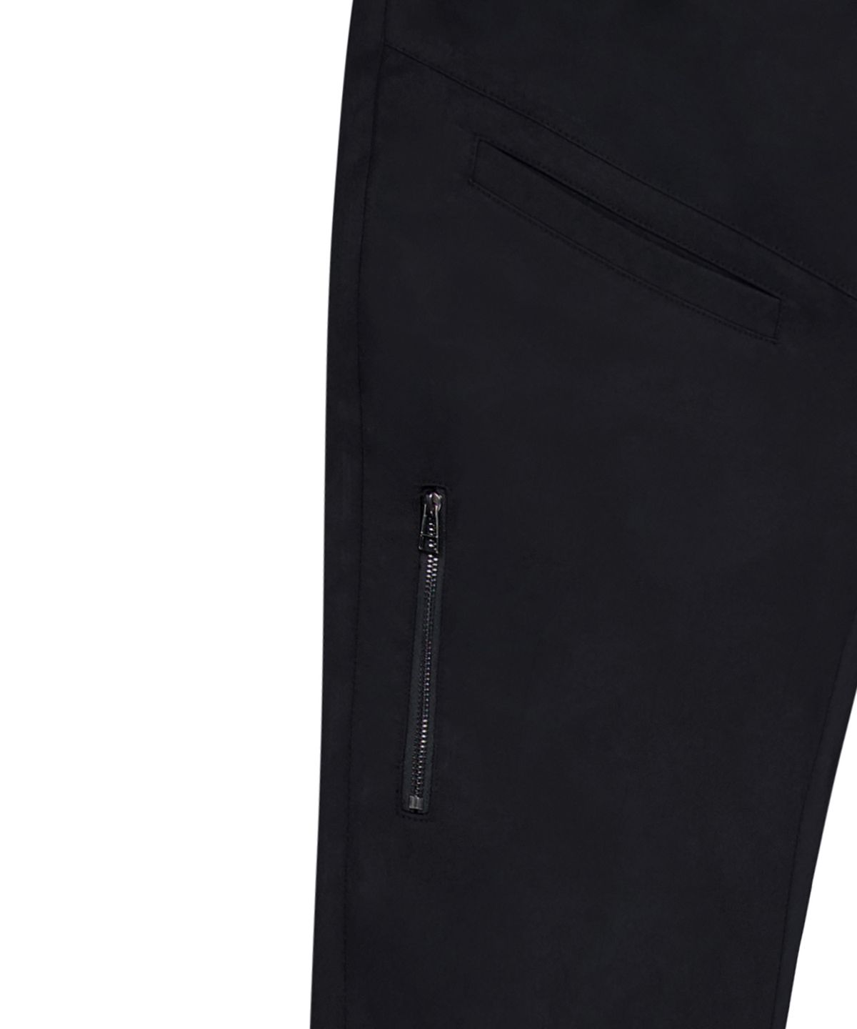 락케이크(ROCKCAKE) Zip Pocket Shirring Pants - Black