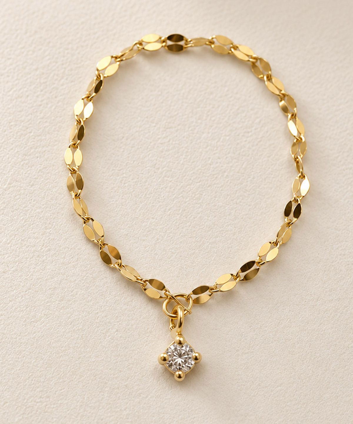 엘렌쥬얼리(HELENE JEWELRY) 14K 18K 랩 다이아몬드 타이니 아몬드 체인 금 반지