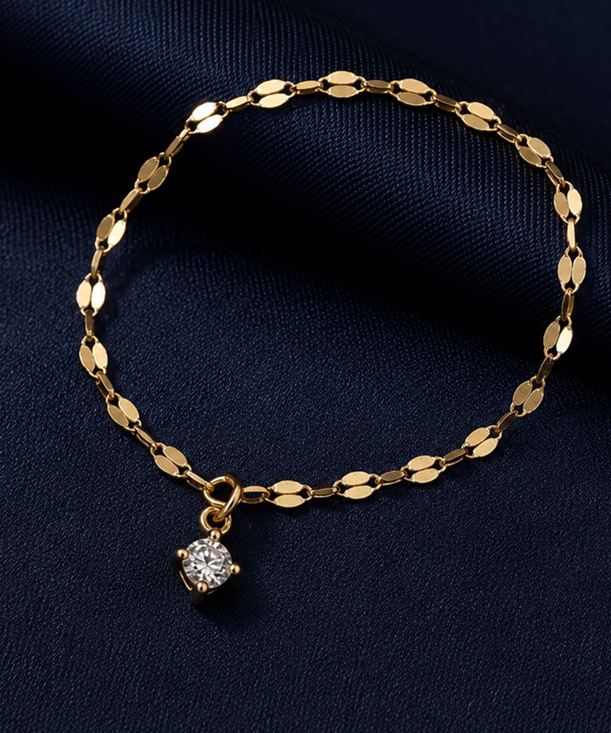 엘렌쥬얼리(HELENE JEWELRY) 14K 18K 랩 다이아몬드 타이니 아몬드 체인 금 반지