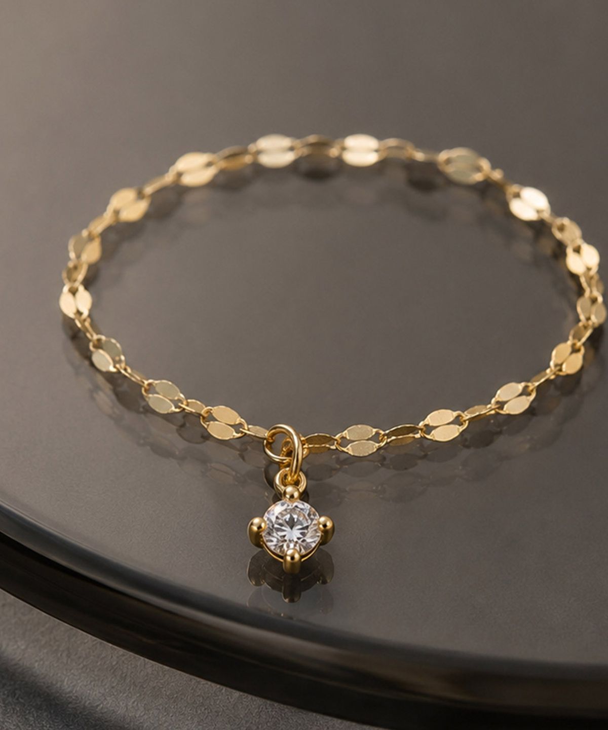 엘렌쥬얼리(HELENE JEWELRY) 14K 18K 랩 다이아몬드 타이니 아몬드 체인 금 반지