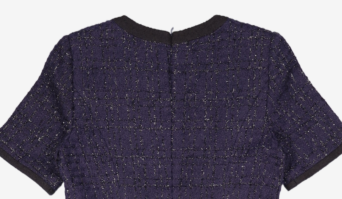 룩캐스트(LOOKAST) 네이비 에이미 트위드 드레스 / NAVY AMY TWEED DRESS S
