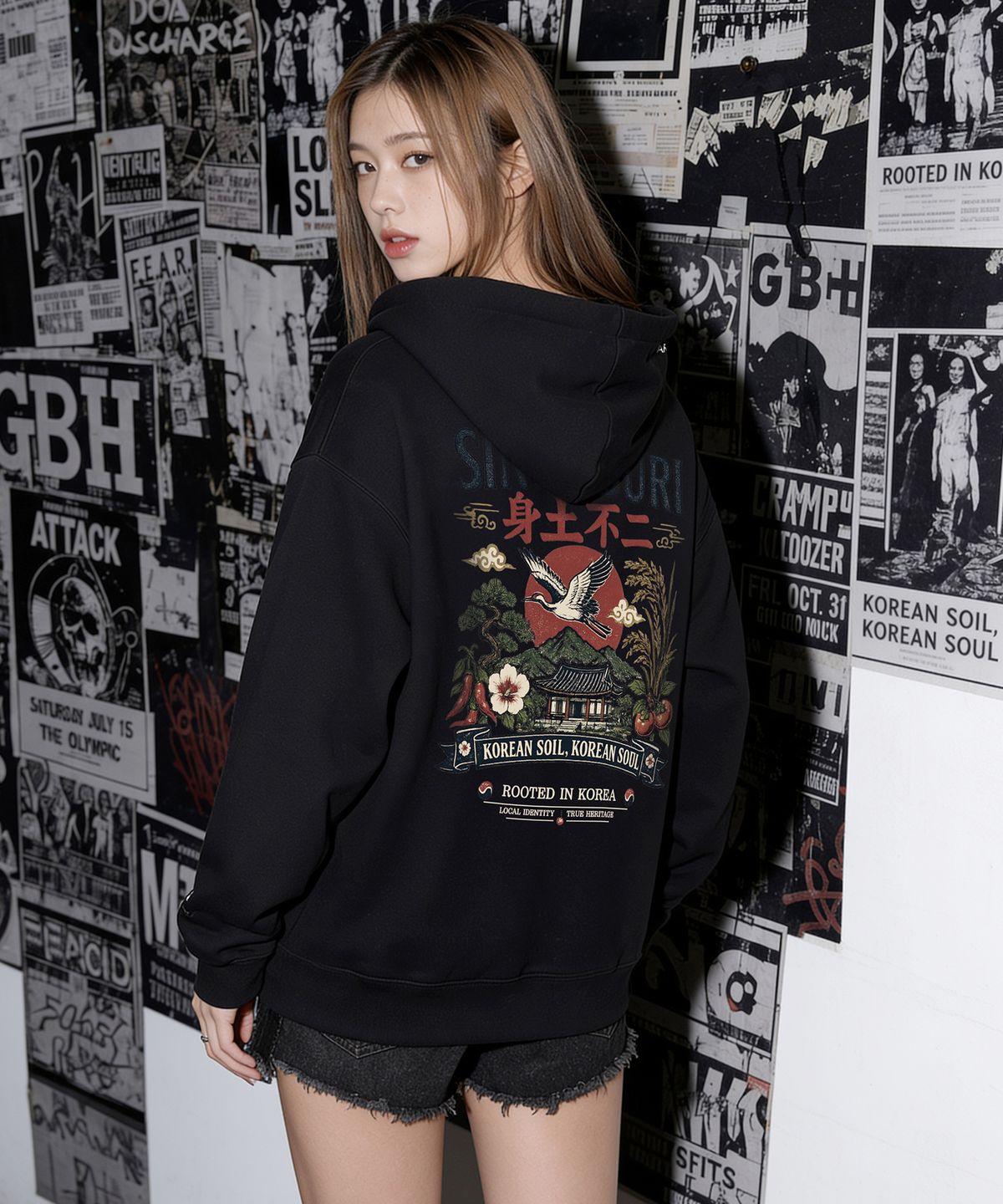 아티스트웨어(ARTISTWEAR) 신토불이 후드집업 - 2COLOR