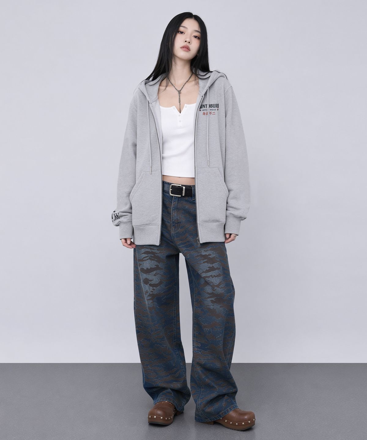 아티스트웨어(ARTISTWEAR) 신토불이 후드집업 - 2COLOR