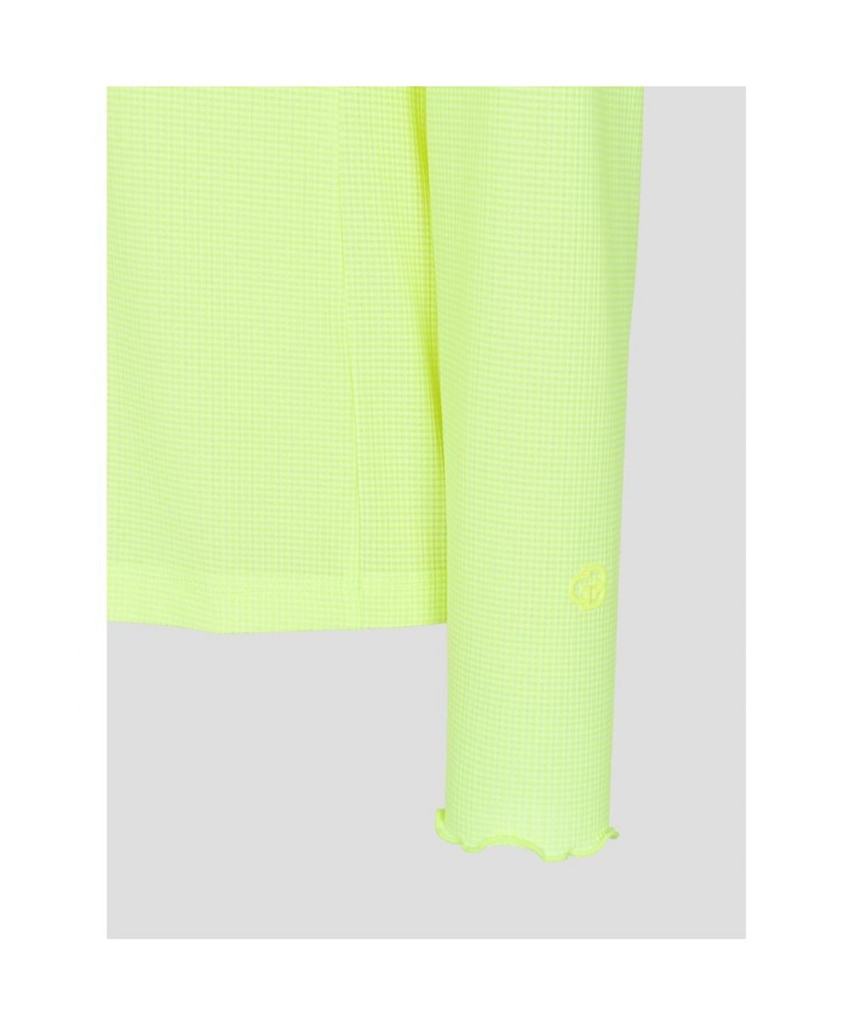 빈폴골프(BEANPOLE GOLF) [B_under] 여성 셔링 디테일 하이넥 긴소매 티셔츠 - 레몬