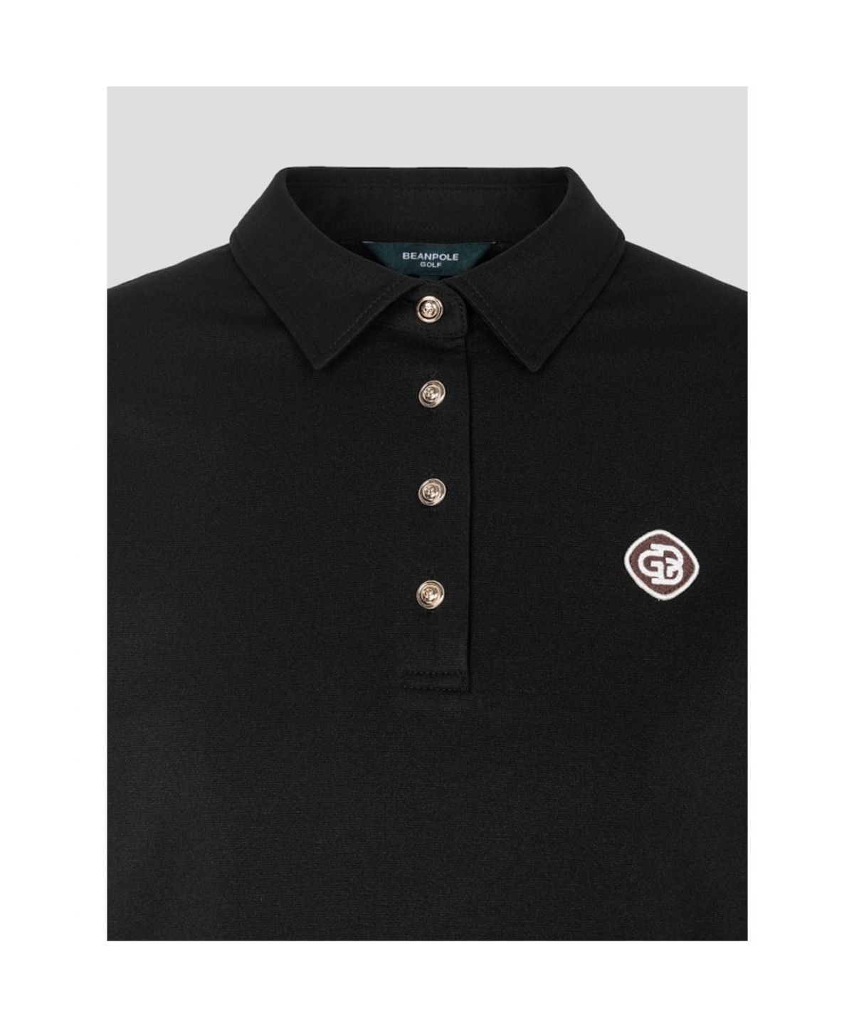 빈폴골프(BEANPOLE GOLF) 여성 베이직 칼라 긴소매 티셔츠 - 블랙