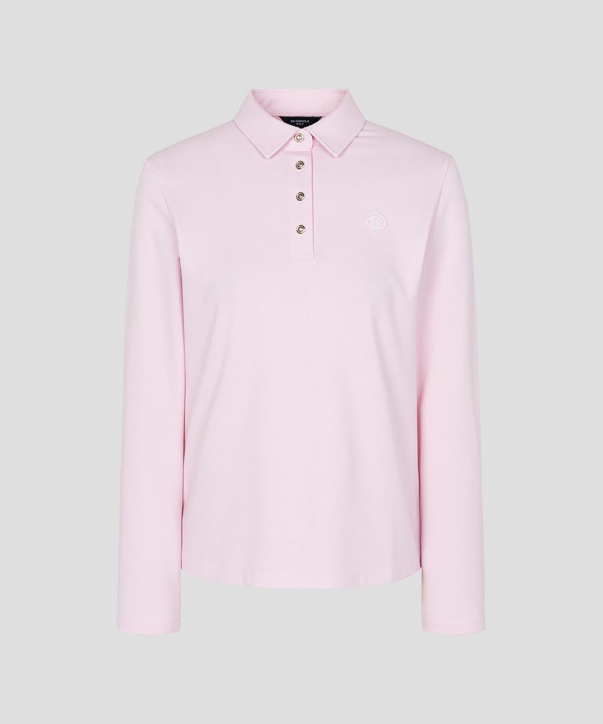 빈폴골프(BEANPOLE GOLF) 여성 베이직 칼라 긴소매 티셔츠 - 라이트 핑크