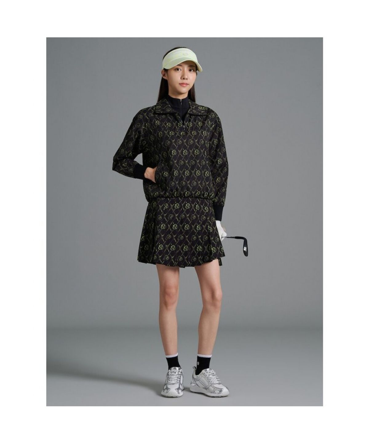 빈폴골프(BEANPOLE GOLF) [B_under] 여성 더블 칼라 반집 아노락 - 블랙
