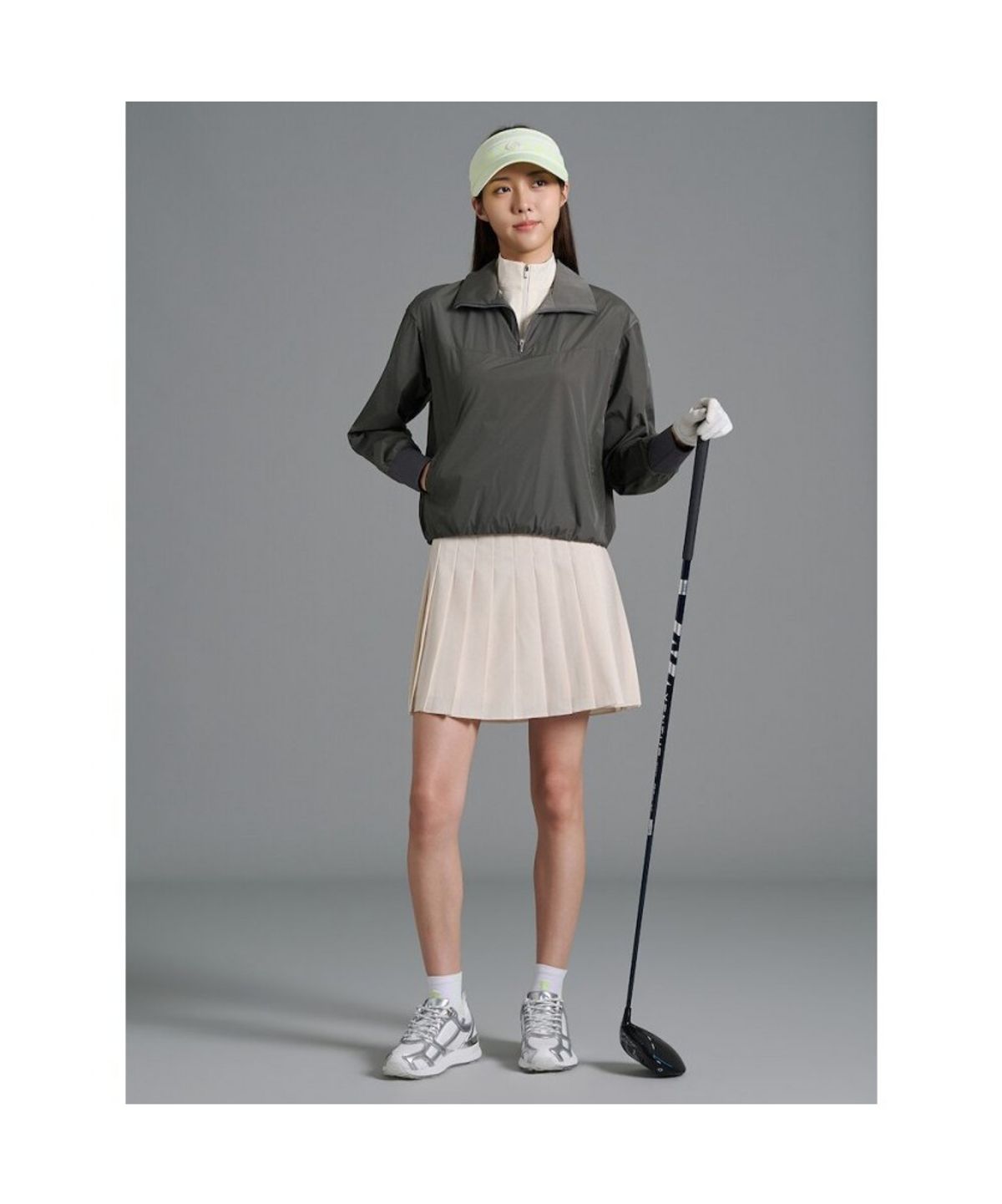 빈폴골프(BEANPOLE GOLF) [B_under] 여성 더블 칼라 반집 아노락 - 카키