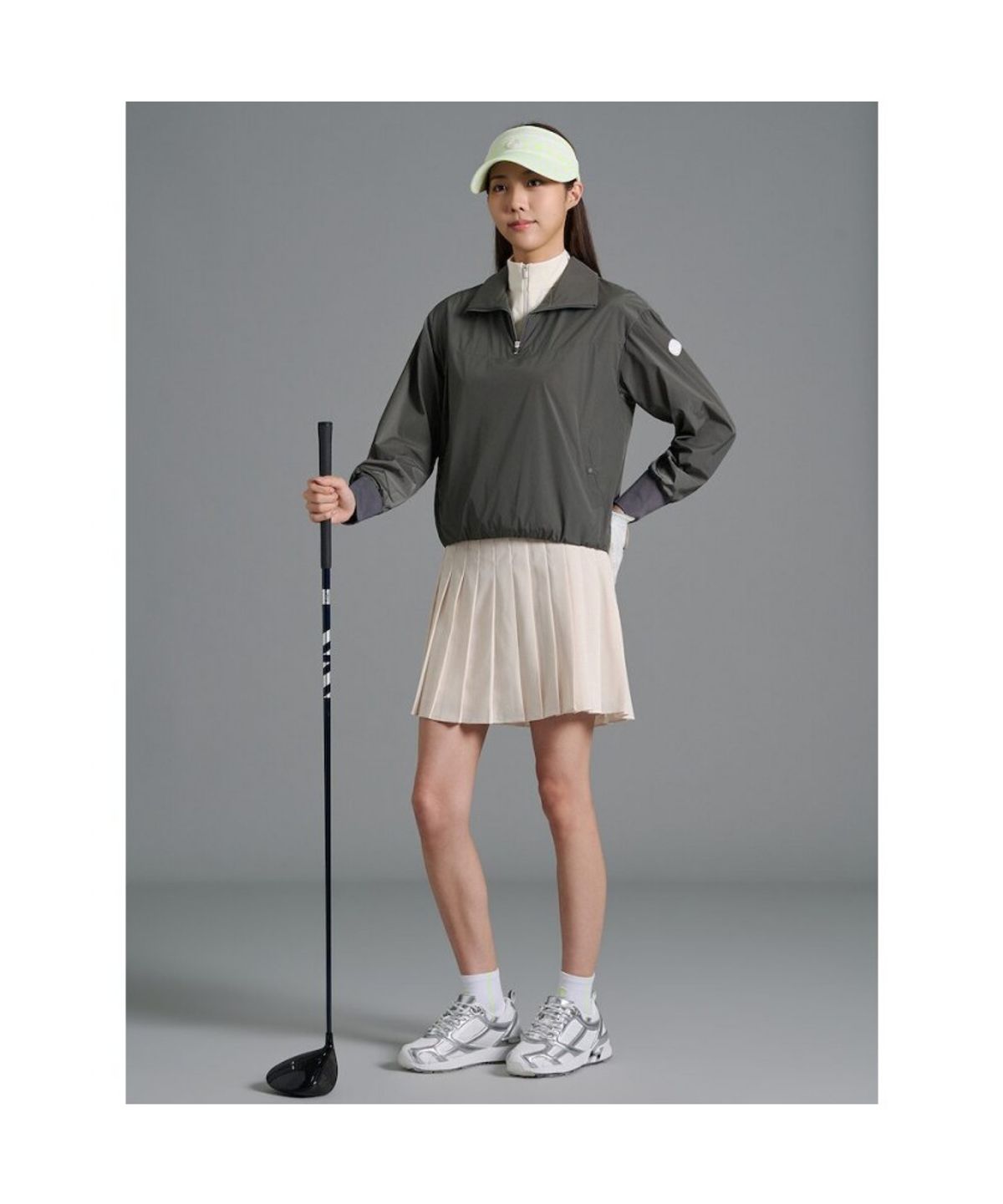 빈폴골프(BEANPOLE GOLF) [B_under] 여성 더블 칼라 반집 아노락 - 카키