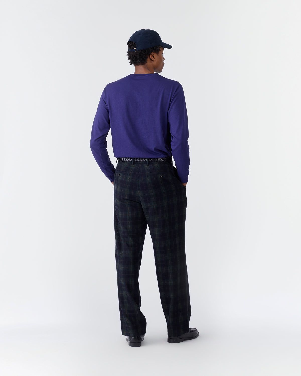 노아(NOAH) (U) 롱 슬리브 코어 로고 포켓 티 로얄 퍼플 LONG SLEEVE CORE POCKET TEE ROYAL PURPLE