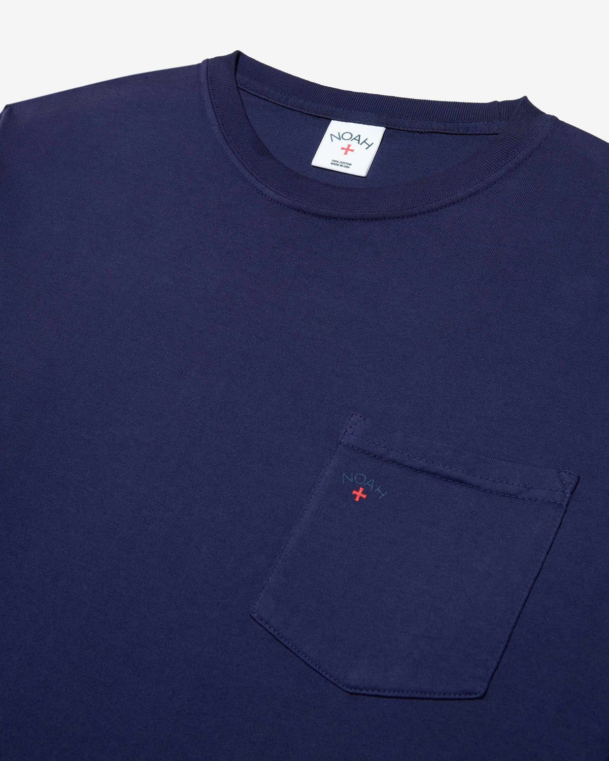 노아(NOAH) (U) 롱 슬리브 코어 로고 포켓 티 로얄 퍼플 LONG SLEEVE CORE POCKET TEE ROYAL PURPLE