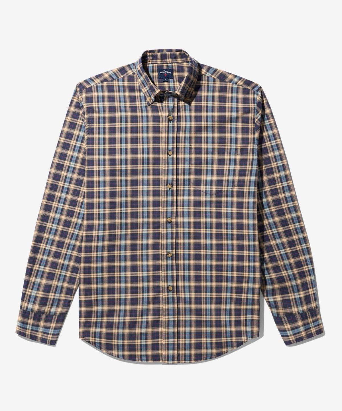 노아(NOAH) (U) 코튼 플레이드 셔츠 멀티 플레이드 COTTON PLAID SHIRT MULTI PLAID