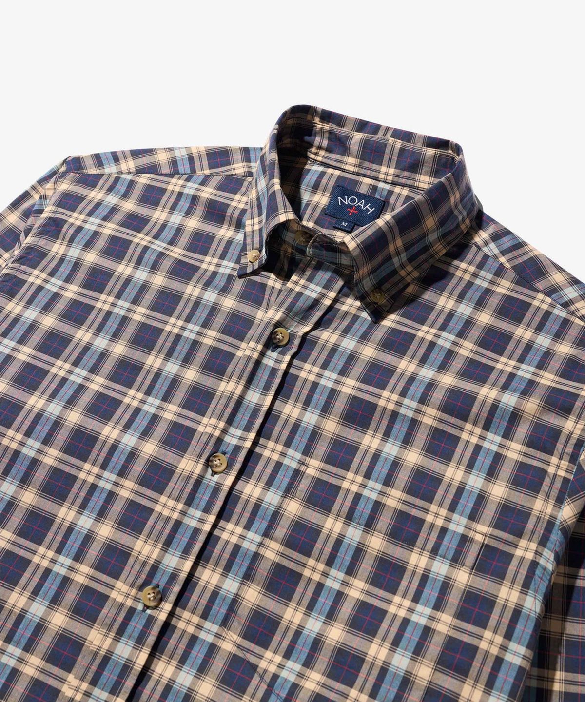 노아(NOAH) (U) 코튼 플레이드 셔츠 멀티 플레이드 COTTON PLAID SHIRT MULTI PLAID