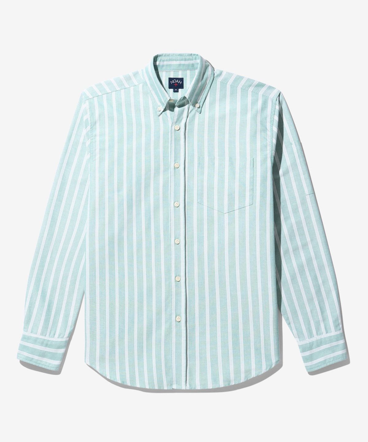 노아(NOAH) (U) 클래식 옥스포드 셔츠 그린 화이트 CLASSIC OXFORD SHIRT GREEN / WHITE STRIPE