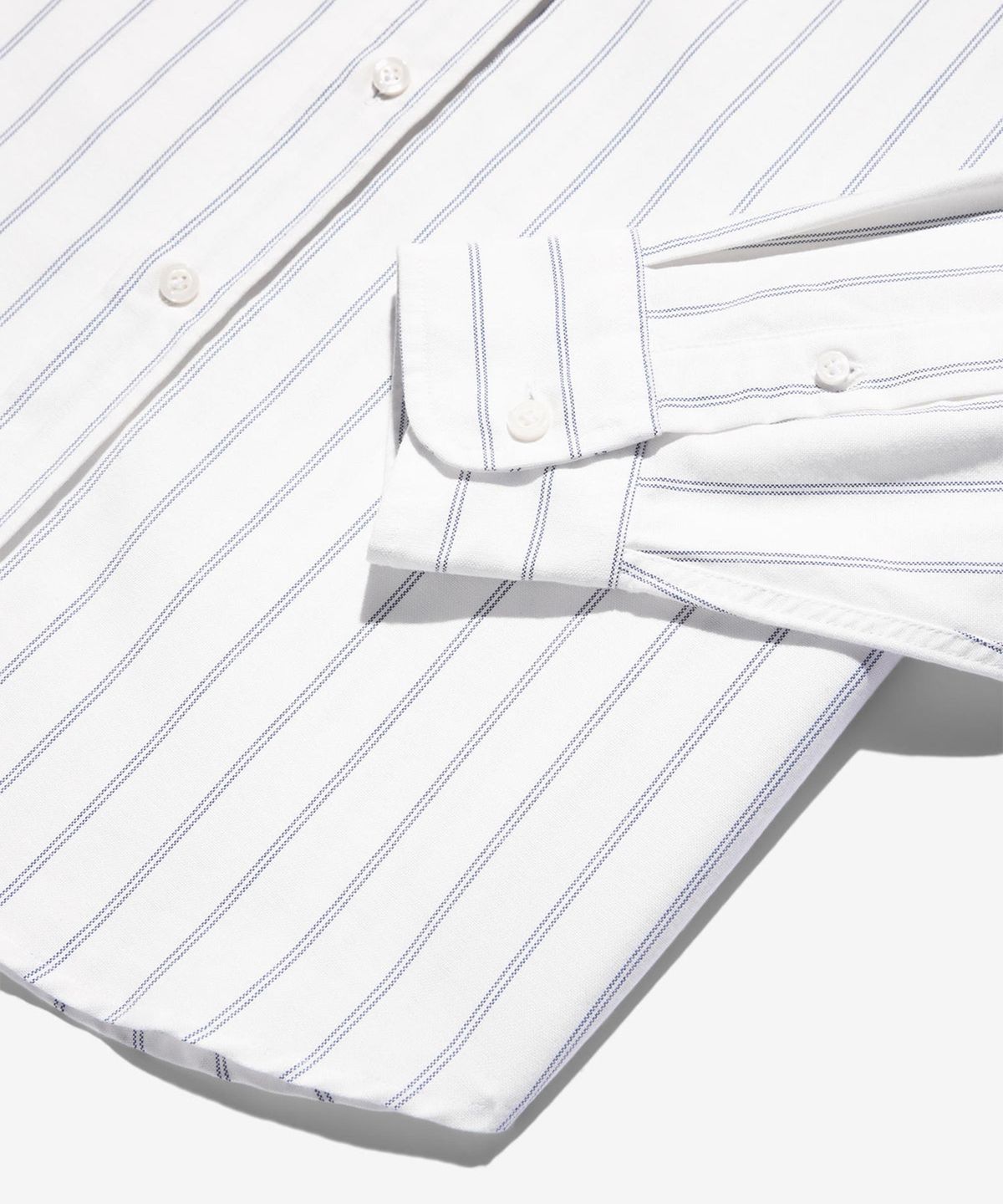 노아(NOAH) (U) 클래식 옥스포드 셔츠 화이트 로얄 CLASSIC OXFORD SHIRT WHITE / ROYAL BLUE STRIPE