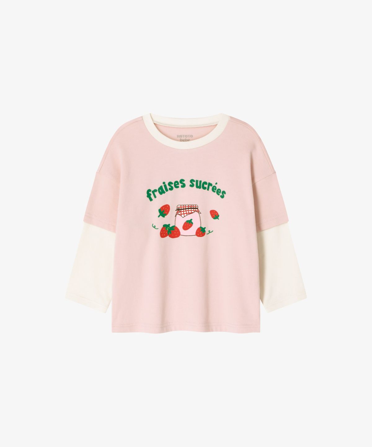 로토토베베(ROTOTOBEBE) 면모달 배색 레이어드 실내복 (3 color)