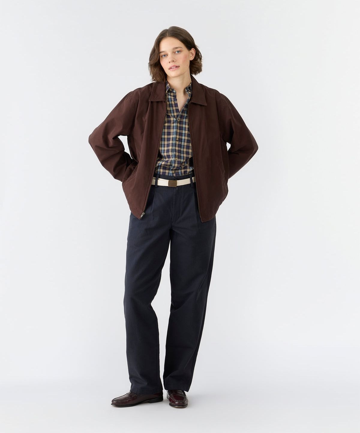 노아(NOAH) (U) 코튼 메카닉 재킷 브라운 COTTON MECHANICS JACKET BROWN
