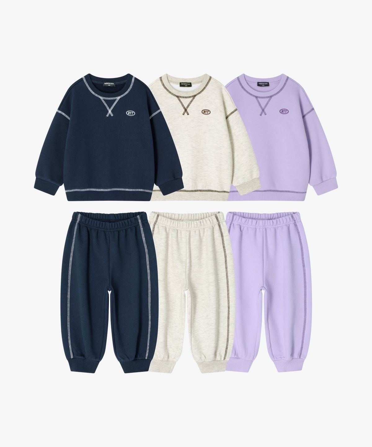 로토토베베(ROTOTOBEBE) RTT 에센셜 스티치 셋업 (3 color)