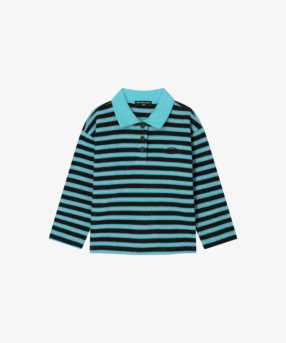 로토토베베(ROTOTOBEBE) 스트라이프 카라 티셔츠 (2 color)