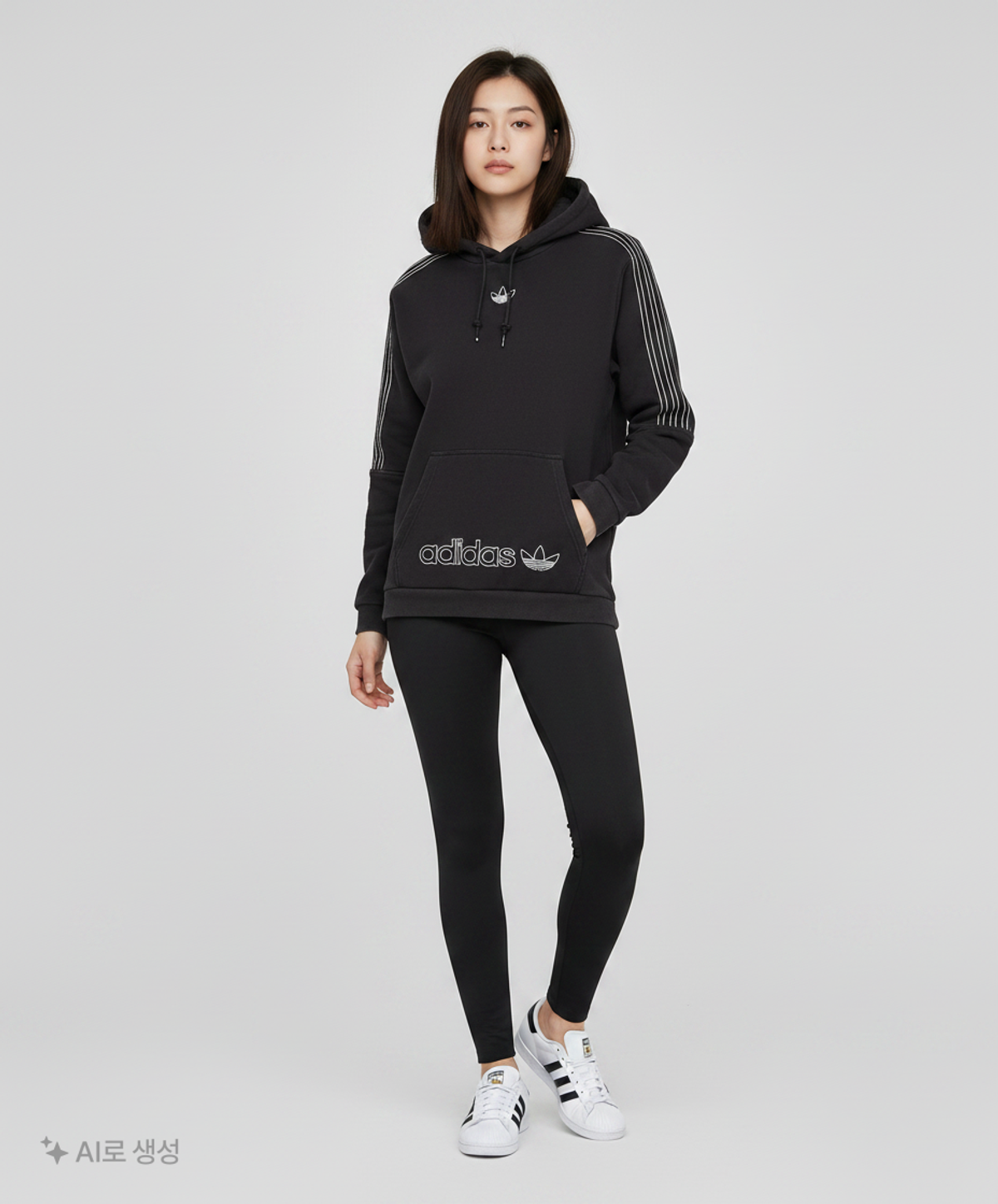아디다스(ADIDAS) 후드 티셔츠 100