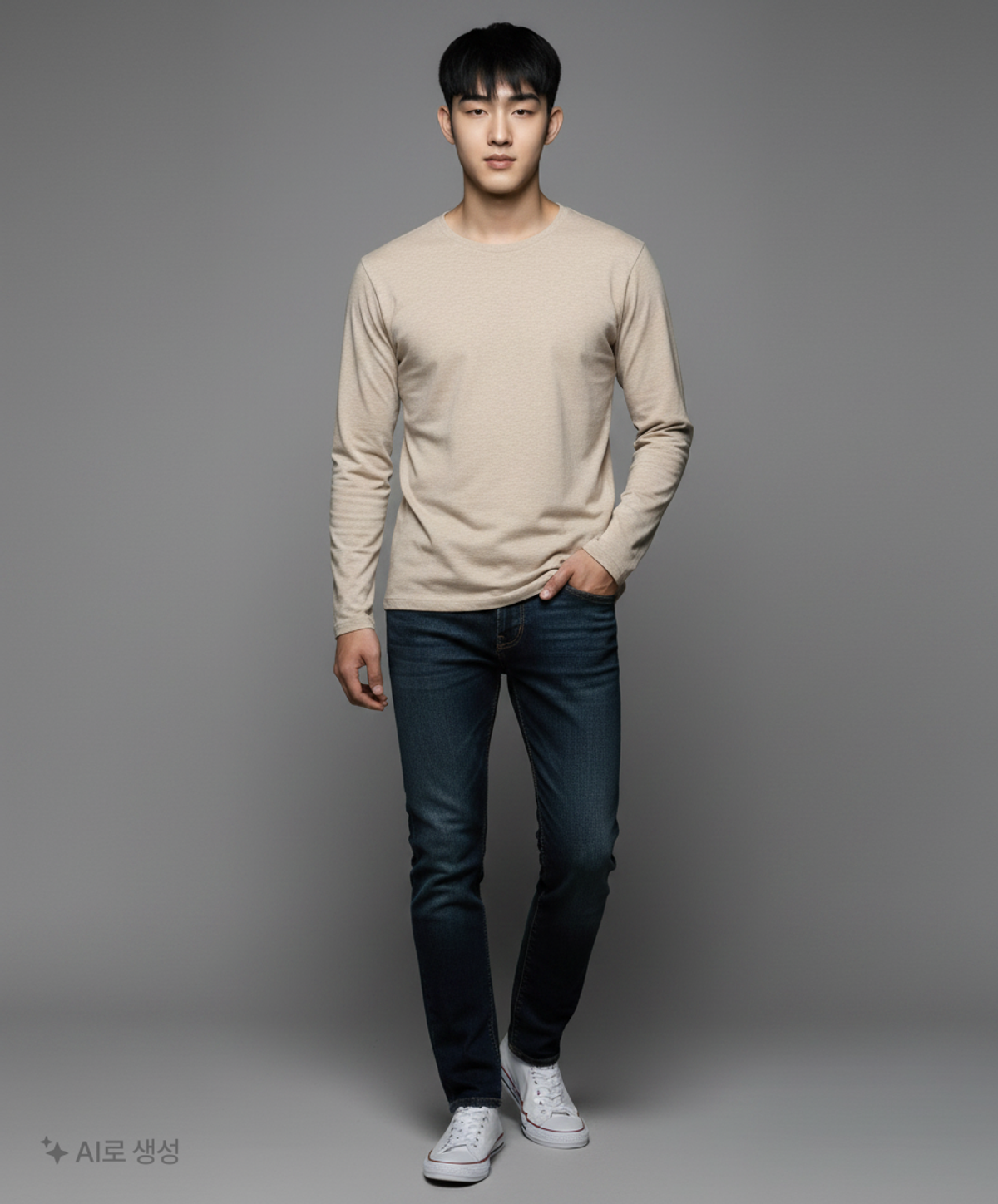 지오다노(GIORDANO) 긴소매 티셔츠 100
