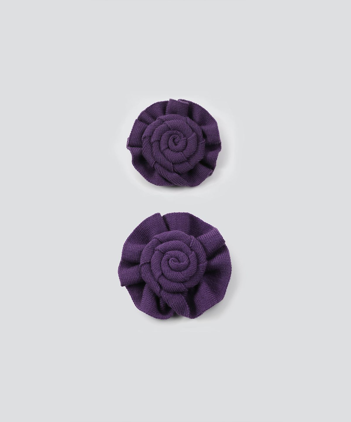 마조네(MA JOURNEE) KNIT CORSAGE BROOCH_PURPLE
