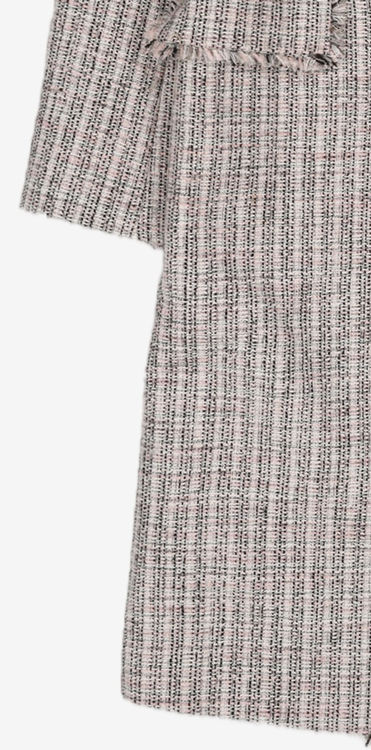 미쏘(MIXXO) 슬림핏 테일러드 트위드 롱자켓 MIWJK9224B M
